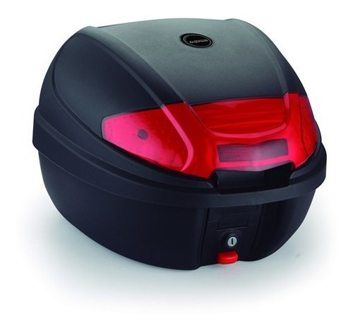 Baul Moto Desmontable Mac 30 L City Negro Rojo Flete 999