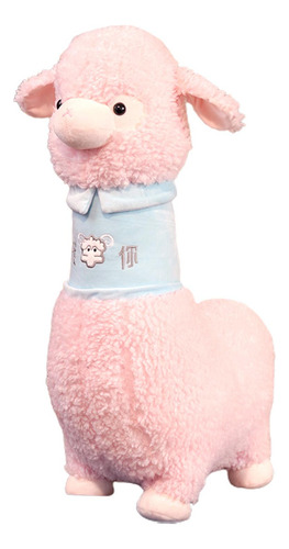 Juguete De Peluche De Alpaca, Muñeca De Juguete Rosa 100cm