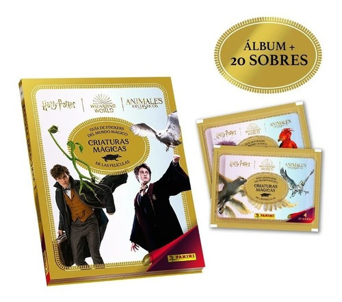 Álbum Criaturas Mágicas De Harry Potter + 20 Sobres