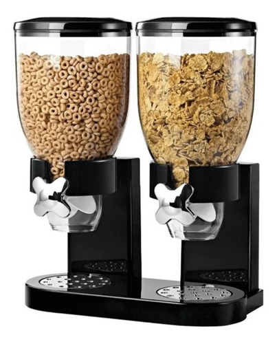 Dispensador De Alimentos Secos Cereales Almacenamiento Doble