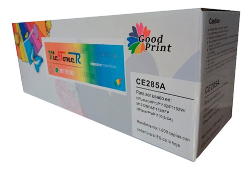 Toner 85a Hp Laserjet Pro P1102/p1102w/m1132/m1212nf/m1214