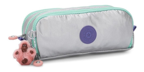Imagem 3 de 5 de Estojo Triplo Gitroy Kipling Original Metalizado Polished Br