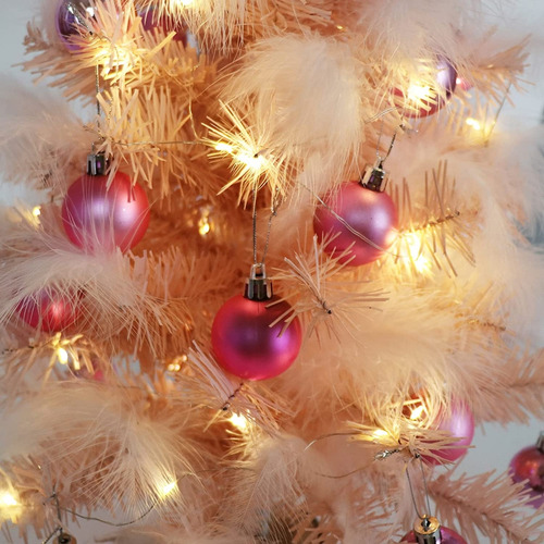 Mini Guirnalda De Luces Led Para Árbol De Navidad Con Plumas