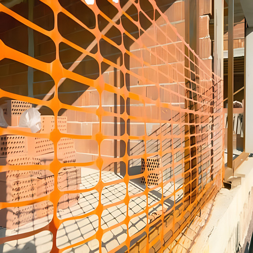 Malla Seguridad Protección Delimitar Construcción 1 X 15 Mt.