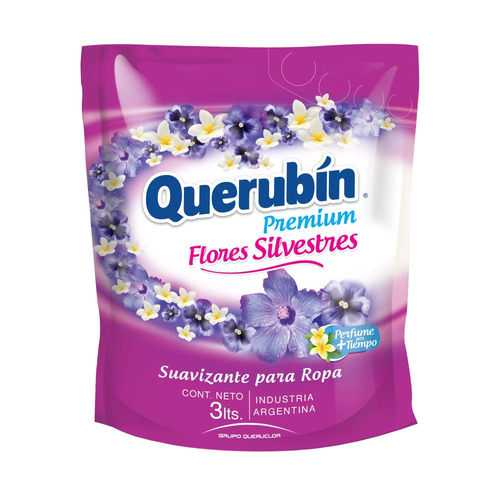 Imagen 1 de 1 de Suavizante Querubín Premium Flores silvestres repuesto 3 L