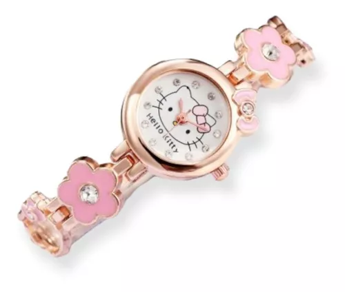 Vislumbrar Caramelo hermosa Reloj De Hello Kitty Delgado Con Flores
