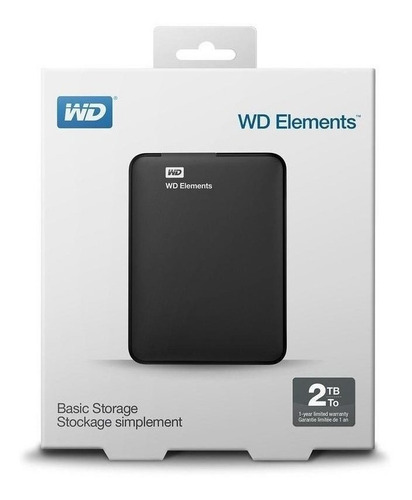 Imagen 6 de 6 de Disco duro externo Western Digital WD Elements Portable WDBU6Y0020BBK 2TB negro