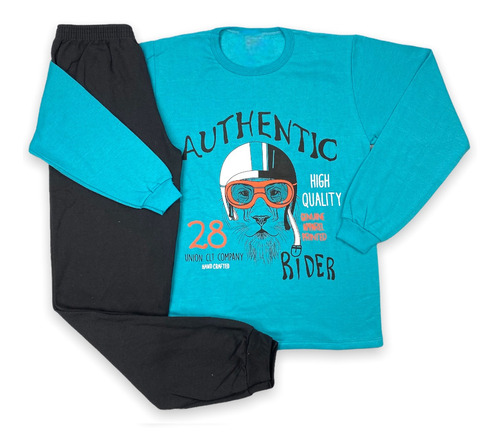 Imagem 5 de 7 de Kit 2 Conjunto Juvenil Moletom Menino Inverno 10 A 14 Anos