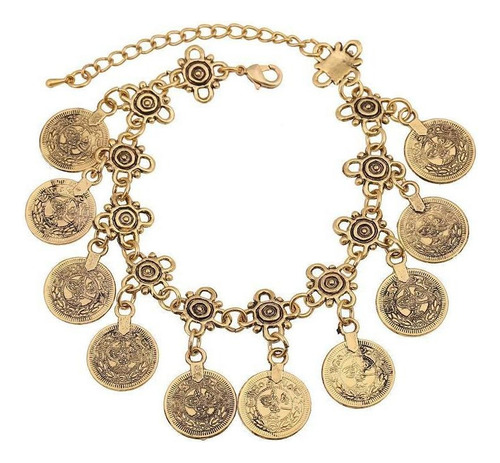 2 Piezas De Joyería Turca Antigua Boho Moneda Boho Tribal