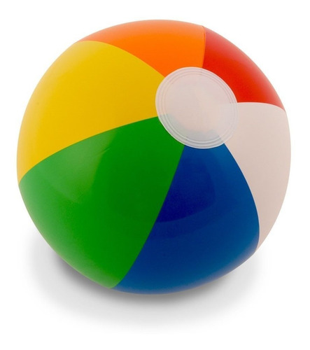 12  Rainbow Beach Balls (paquete De 12); Juguetes I