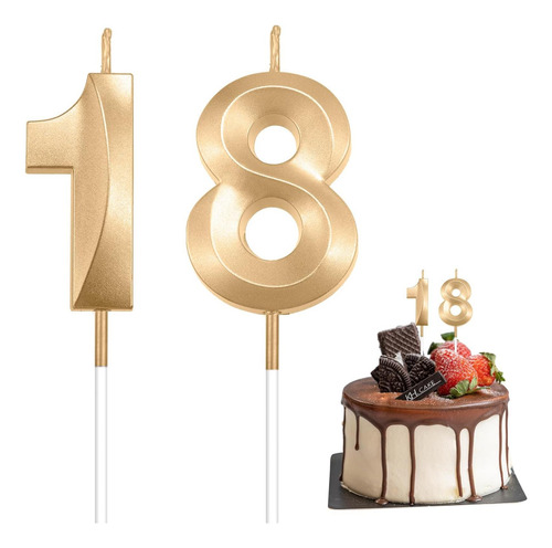 Velas De Cumpleaños, Velas De Cumpleaños Número 18, Velas De