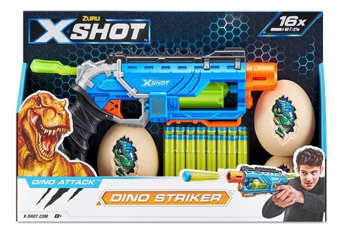 Pistola  Zuru X-shot Lanza Dardos Dino Striker X16