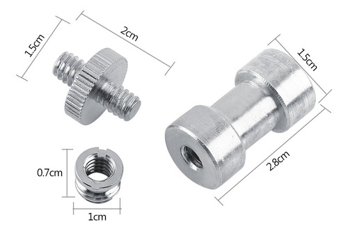 Adaptador Convertidor De Tornillo Roscado, 5 Unidades De Ros