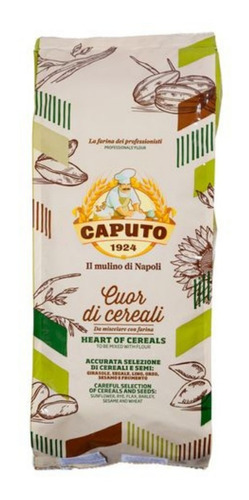 Farinha 00 Italiana Caputo Cuor Di Cereali - 5 Cereais 1kg 