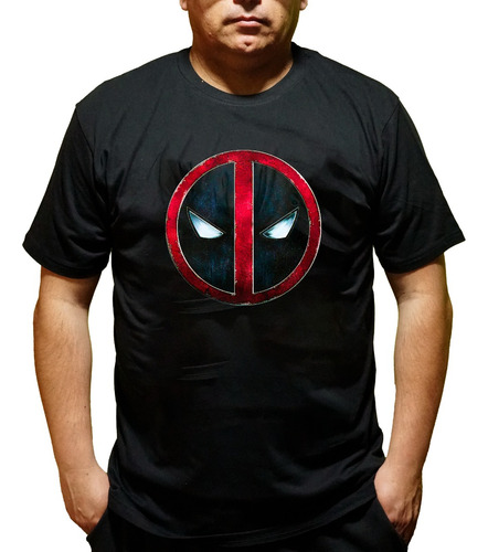 Polera Estampada Logo Deadpool