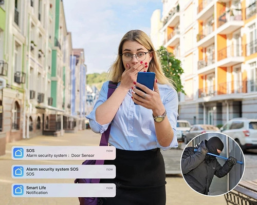 Kit De Alarma De Seguridad Grsico Inalámbrico 9 Piezas