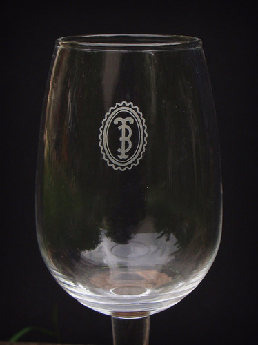 Retro Copa Vidrio Vino Bodegas Trapiche