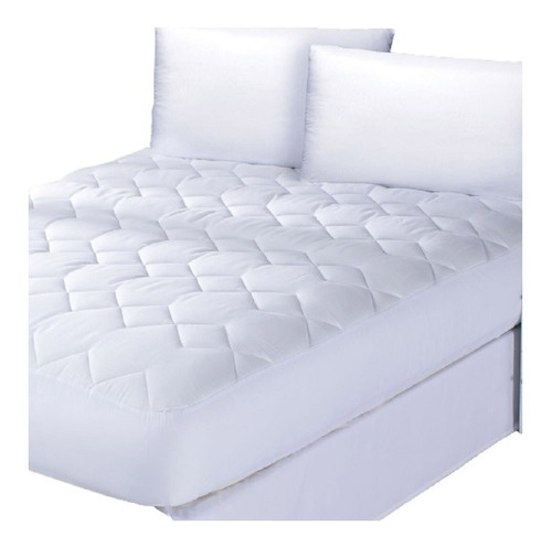 Protector Colchon Ultrafresh Cama Matrimonial Blanco Concord