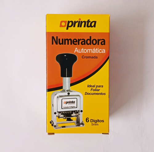 Imagen 2 de 2 de Sello Numerador Foliador Automático 6 Digitos