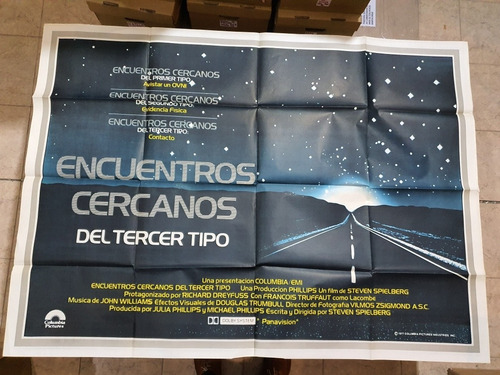 Afiche Cine Encuentros Cercanos - 1977-spielberg Doble- D800