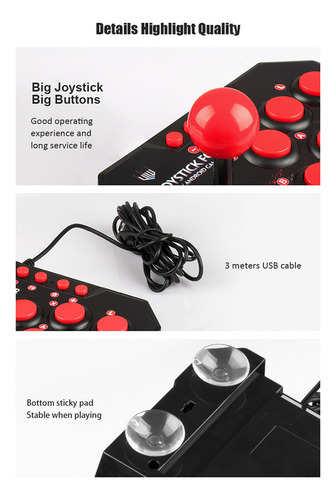 . Joystick Station 4 En 1 For Juegos De Arcade Retro, Con