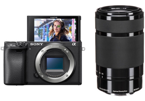 Câmera Sony A6400 Com Lente E 55-210mm F/4.5-6.3 + Nf-e *