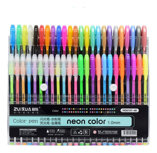Lápiz Iluminador Flash Pen De 48 Colores, Bolígrafo De Gel G