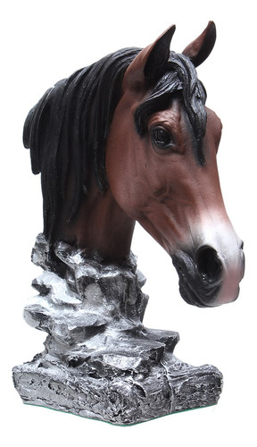 Escultura Cabeça De Cavalo Home Western Decor 33101