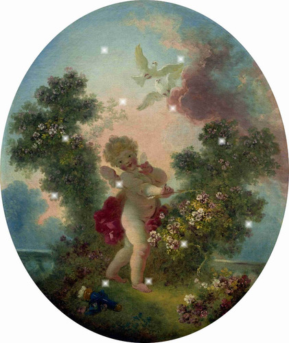 Lienzo Canvas Arte Rococó Centinela Jean Fragonard 100x80