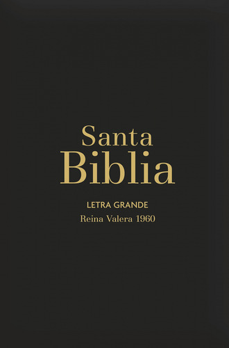 Biblia Rvr1960 Lt Grande Negro Vinilo Manual Cierre Índice