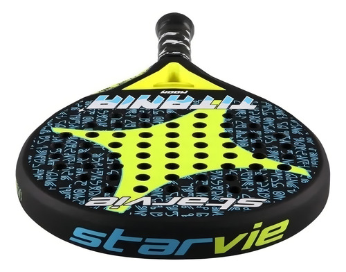 Raqueta de pádel StarVie Titania Moon 2020 color negro/lima/blanco/azul