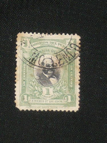 Estampilla Del Peru Grau 1901