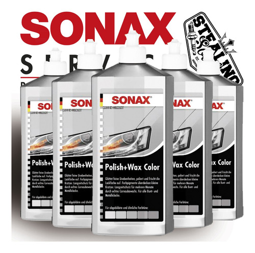 Sonax | Polish + Wax Color | Pulidor + Cera Carnauba | Gris