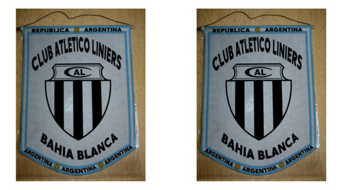 Banderin Grande 40cm Liniers De Bahia Blanca