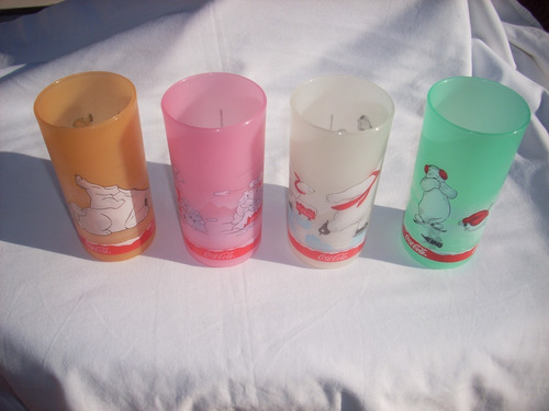 6 Vasos Coca Cola Osos Polares Nuevos En Caja Únicos En Ml