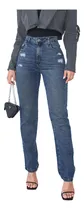 Comprar Calça Jeans Feminina Sawary Modelagem Reta Linha Premium