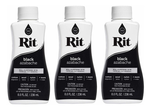 Tinte Liquido Multiuso Rit 8 Onza Color Negro