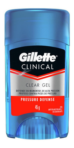 Desodorante Gillette Clinical Defense Clear Gel 45g
