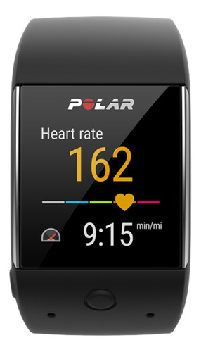 Smartwatch Polar M600 display de 1.3" con correa de silicona - color negro