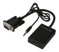 Comprar Adaptador Convertidor Vga A Hdmi C\u002Fcable Audio Video Full Hd
