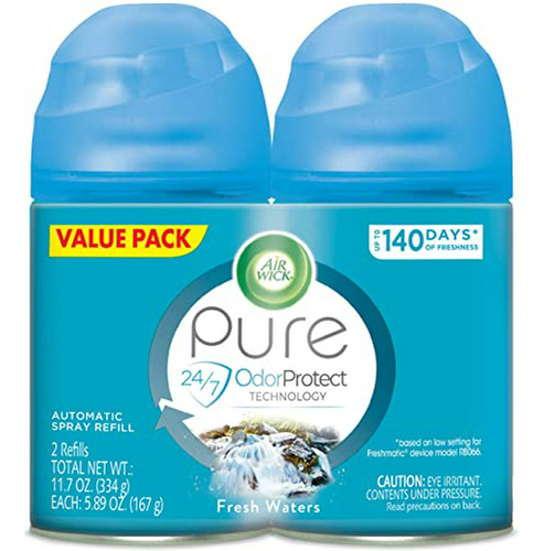 Recambio Air Wick Pure Freshmatic, Agua Fresca, 2uds, Neutra