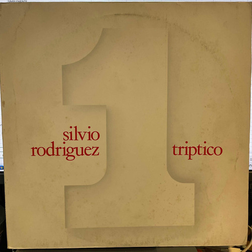 Vinilo Silvio Rodríguez - Tríptico Volumen 1