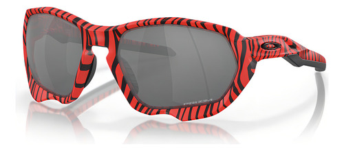 Gafas de sol Oakley Plazma, edición limitada, color rojo tigre, lente color Prizm Black