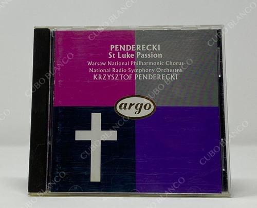 Krzysztof Penderecki - St Luke Passion Cd Orquestra 1990 (Usado)