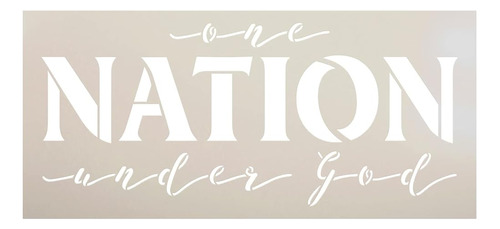 One Nation Under God Stencil Por Studior12 | Artesanía Diy P