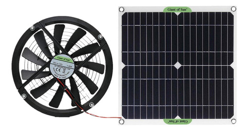 Ventilador De Escape Con Panel De Energía Solar, Mini