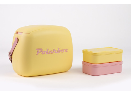 Lonchera Polarbox 6 Litros Amarillo - Rosa Baby