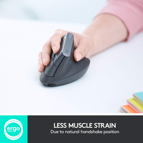 Ratón Inalámbrico Logitech Mx De Diseño Ergonómico Vertical