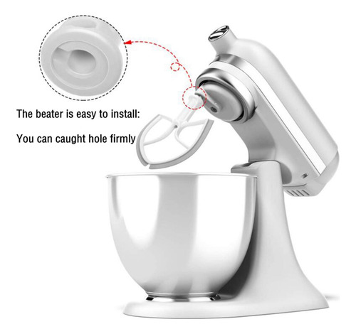 Batedor Flex Edge Para Kitchenaid Tilt-head 5 Quart Stand