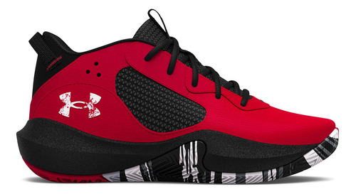 Zapatillas Basketball Lockdown 6 Niño Rojo Under Armour